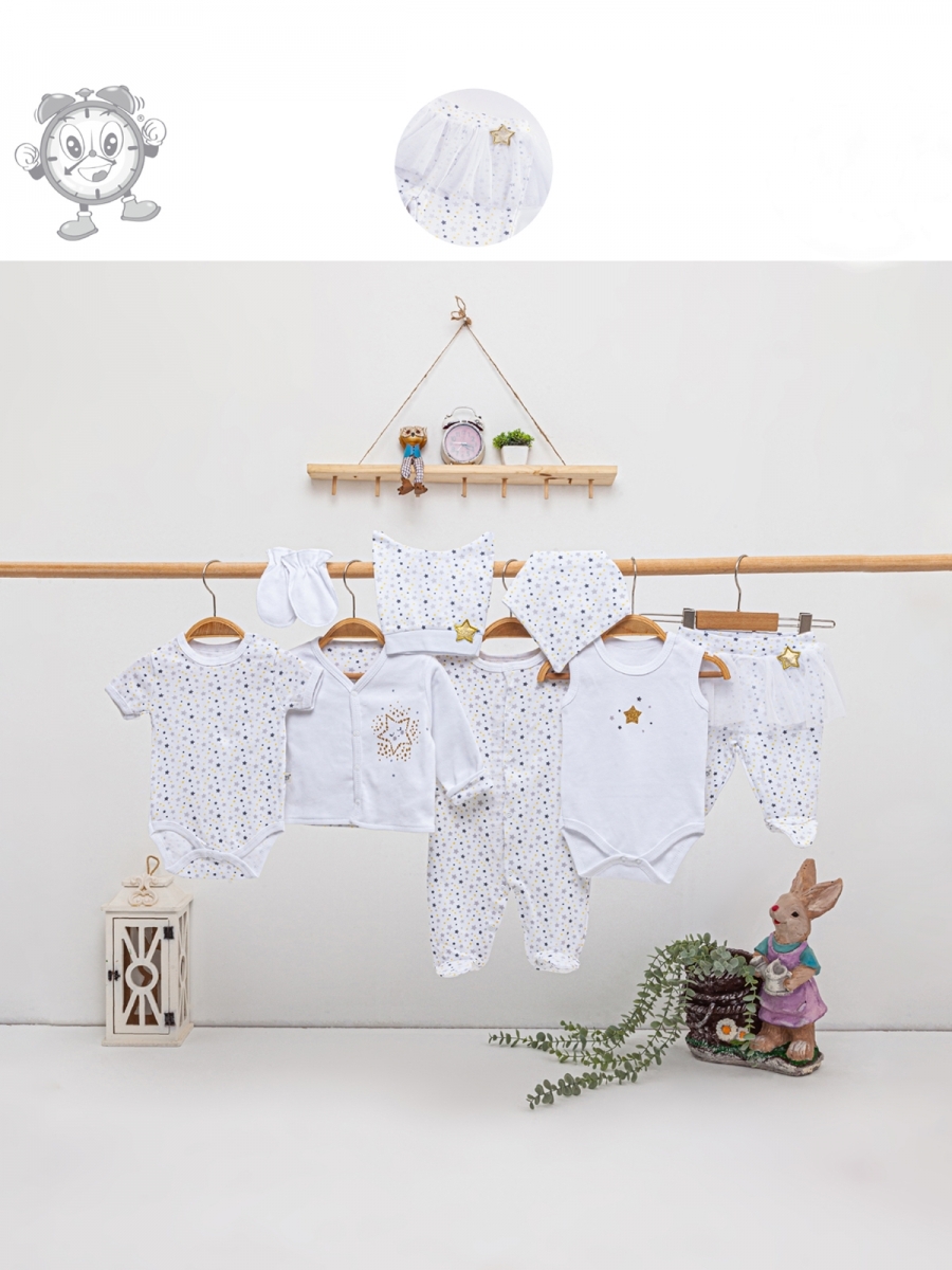 İMAJ 1855 LITTLE STARS KIZ 8 Lİ SET BEYAZ