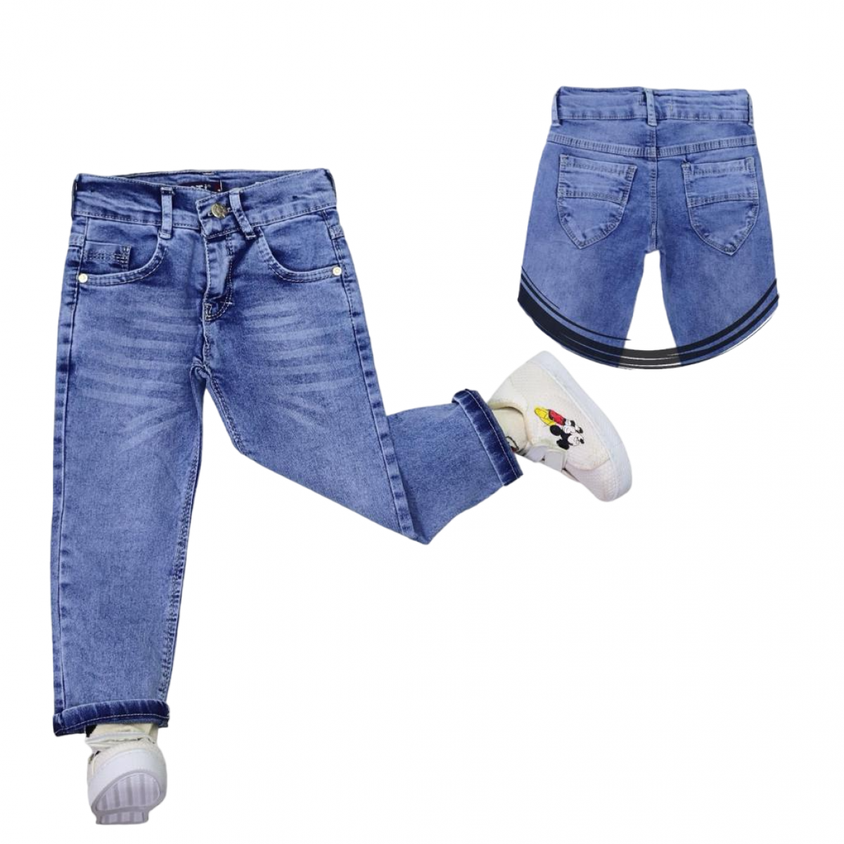 TATİ 1355-2 8-12Y LİKRALI HAVLU KIZ KOT PANTOLON