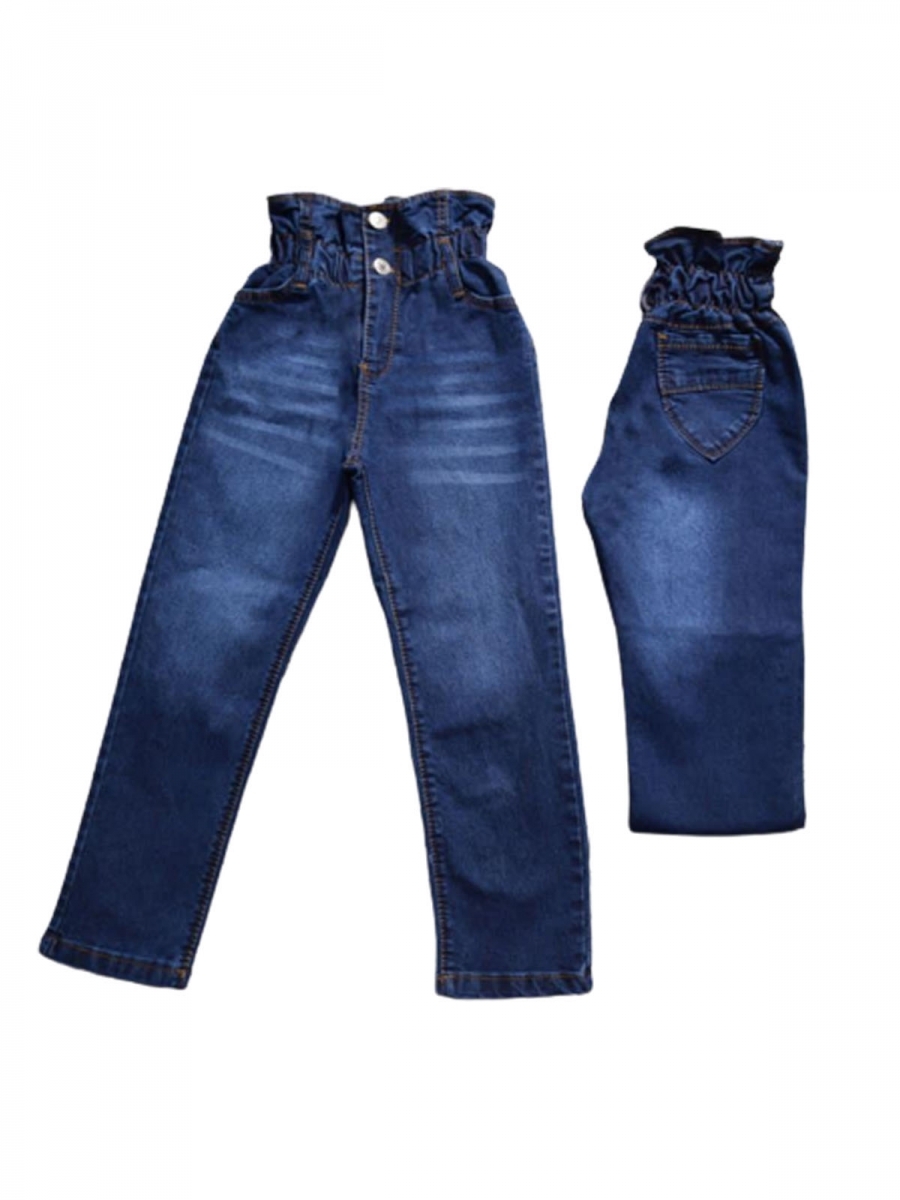 TATİ 4541-2 3-7Y LİKR. YÜKSEKBELLAST. KIZ KOT PANTOLON