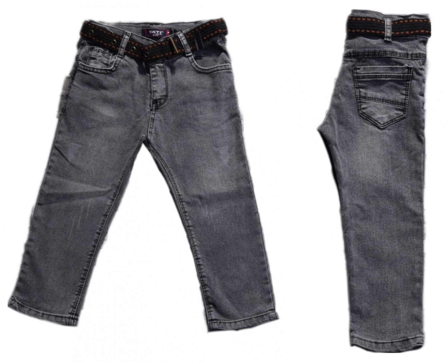 TATİ 6551-1 1-4YAŞ LİKRALI YIPRATMALI KEMERLİ ERKEK PANTOLON
