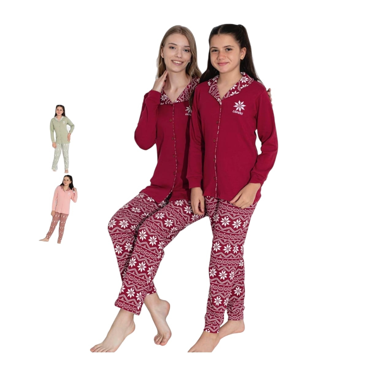 TARIK 2761 6-13Y KARTANESİ BASKI PİJAMA TAKIM
