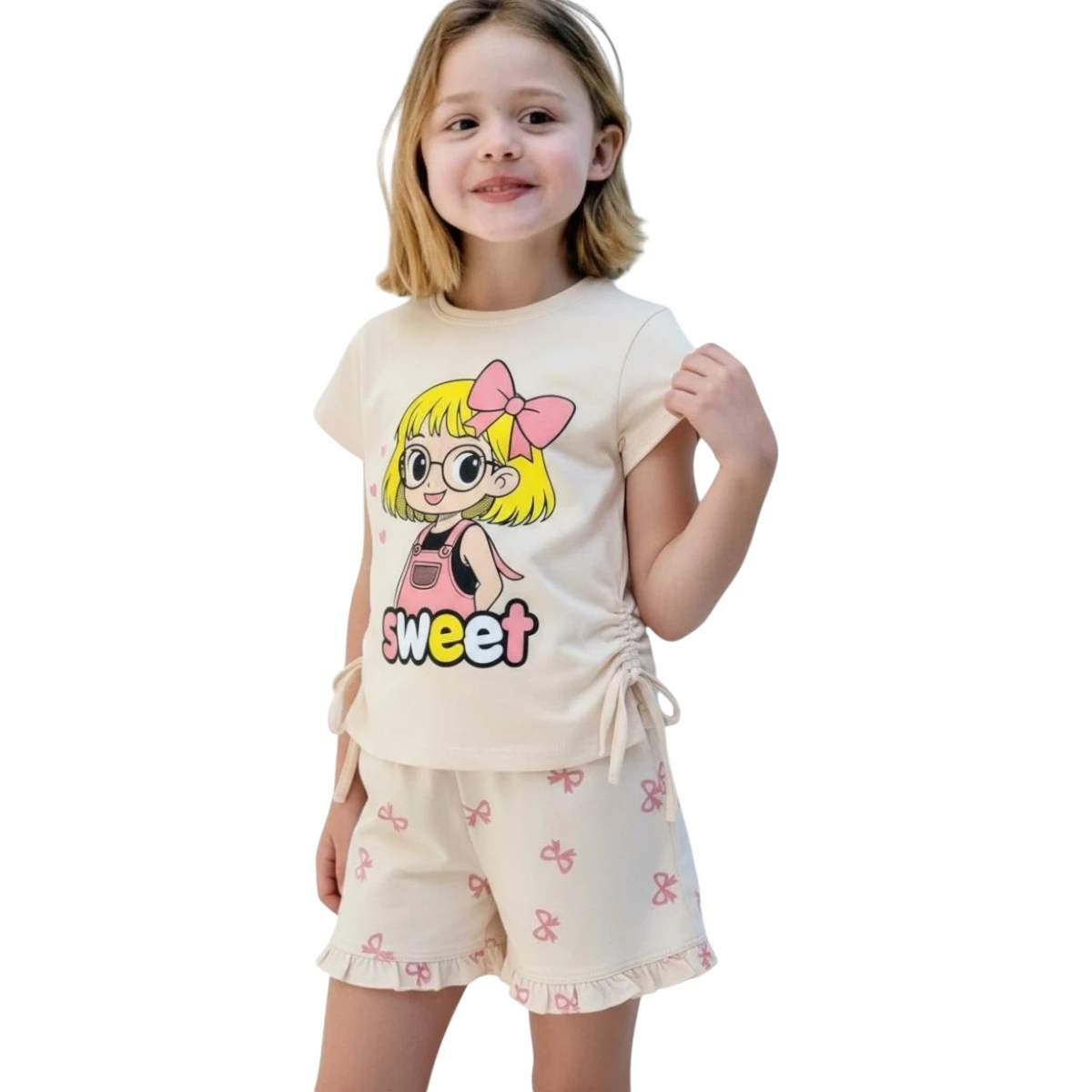 CİMİKS 0184 3-7Y SWEET KURDELE KIZ TAKIM