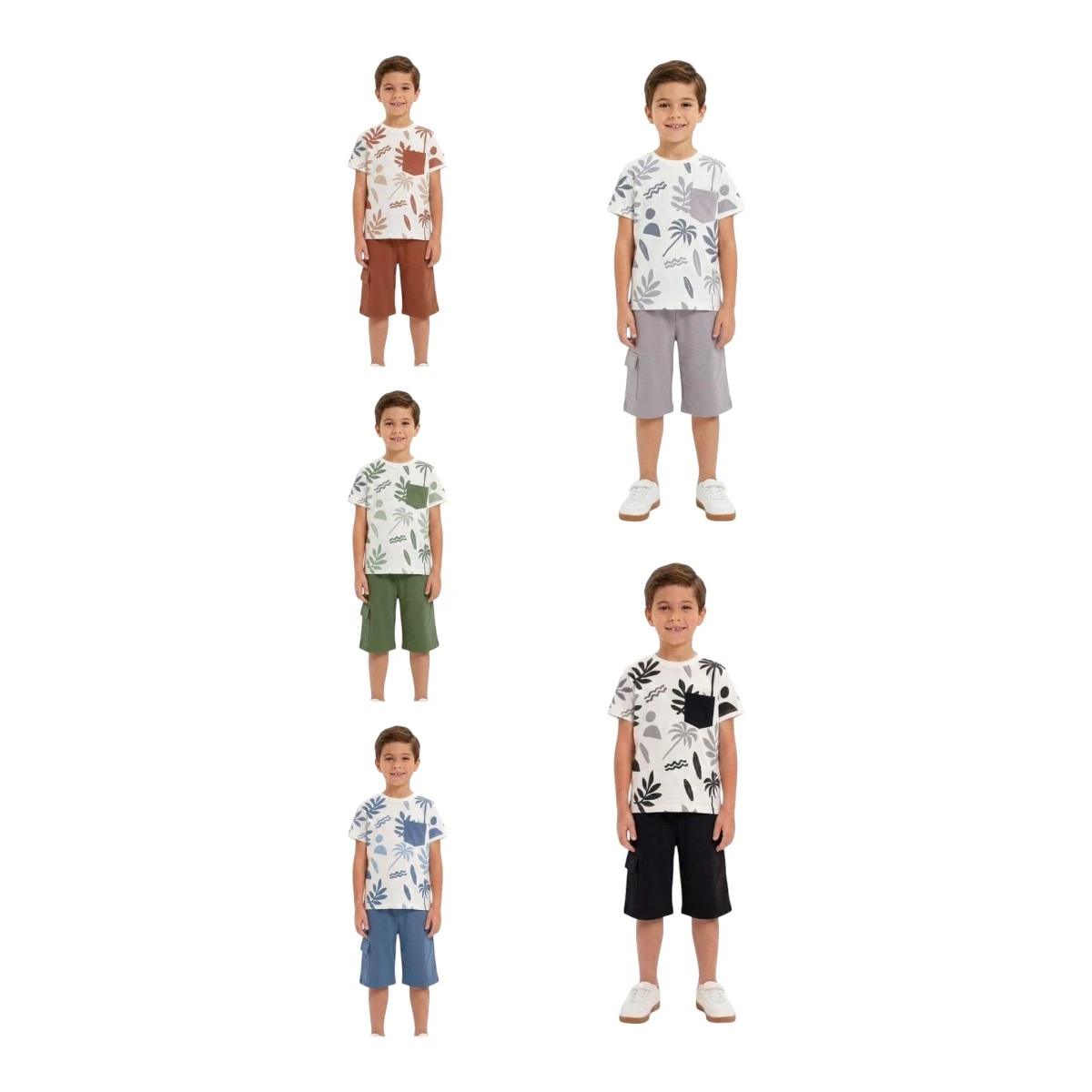 CLUP POLO 2288 3-6Y PALMİYE TAKIM