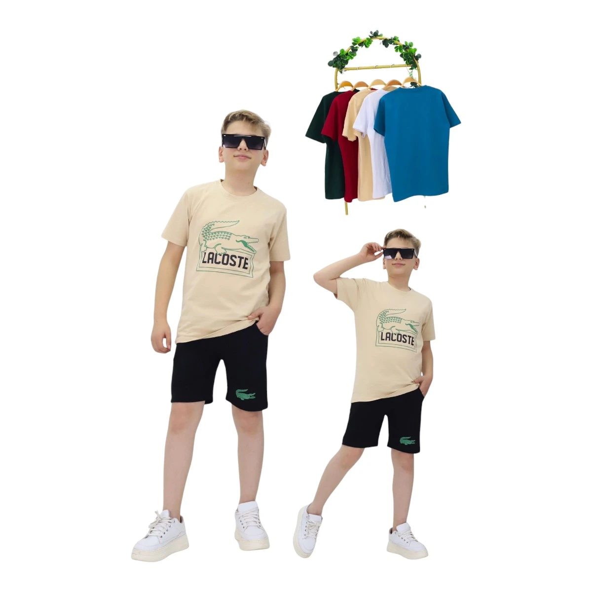 COCCİ 1001-10 5-8Y LACOSTE ŞORTLU TAKIM
