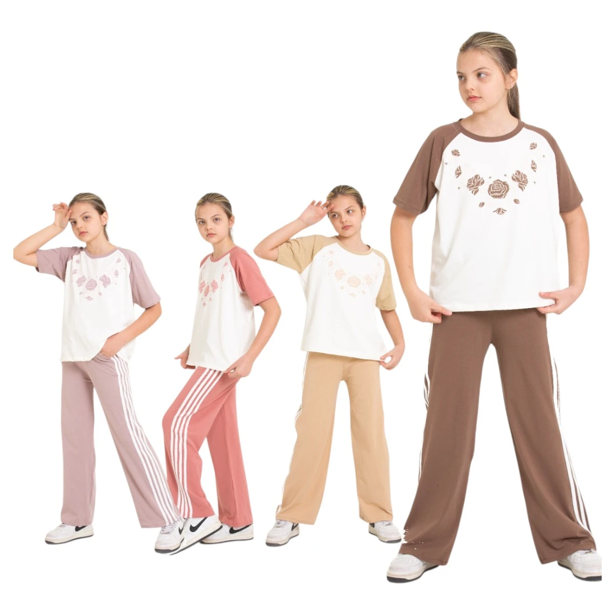 COOL BABAY 2756 8-12Y ALT ŞERİTLİ REKLAM TAKIM