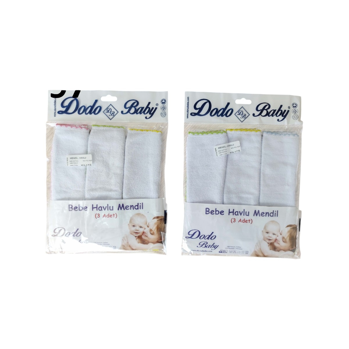 DODO 197 BEBE HAVLU 3 LÜ MENDİL