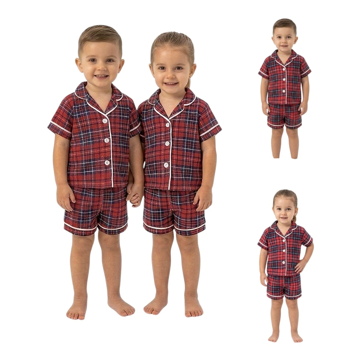 DOLAŞ 6126 6-24AY EKOSE YAZLIK PİJAMA TAKIM