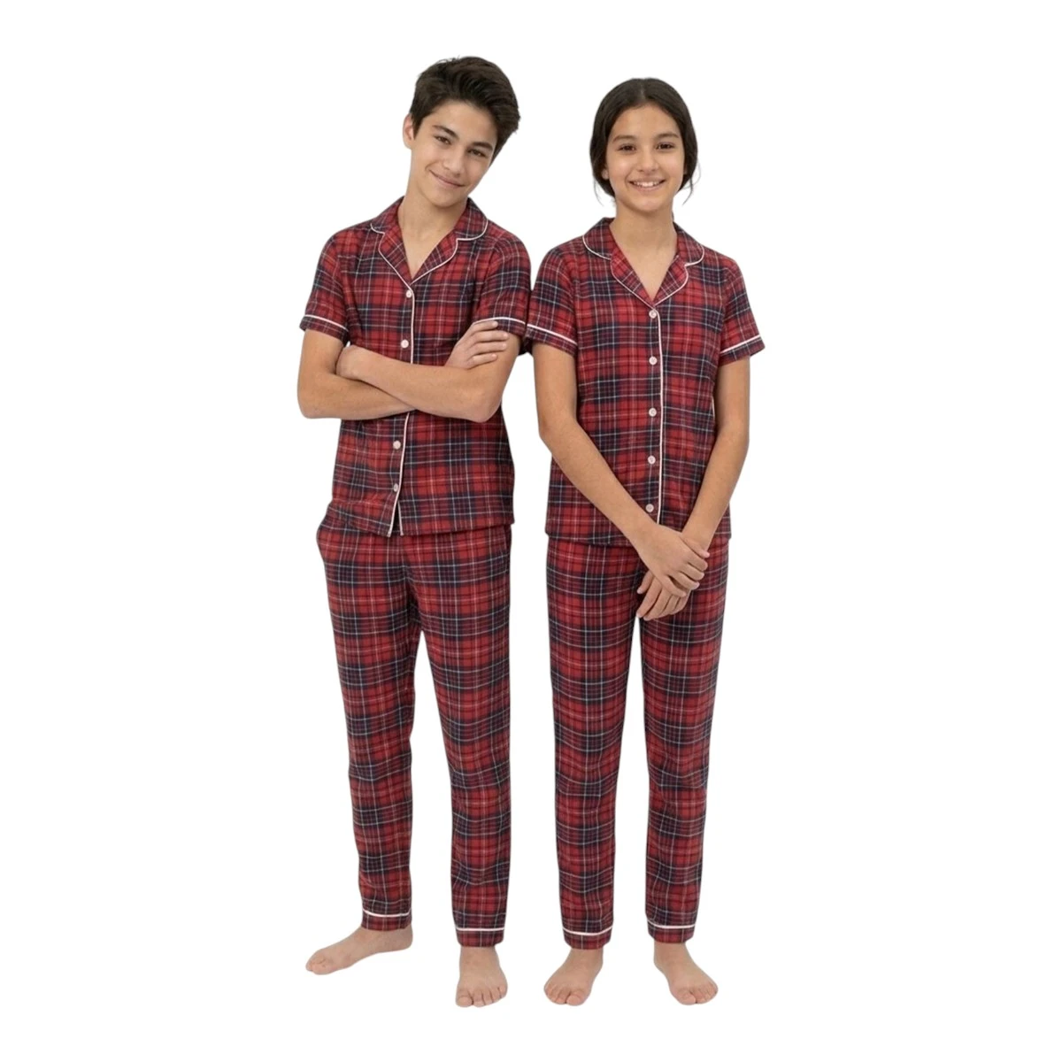 DOLAŞ 6129 11-14Y EKOSE YAZLIK PİJAMA TAKIM