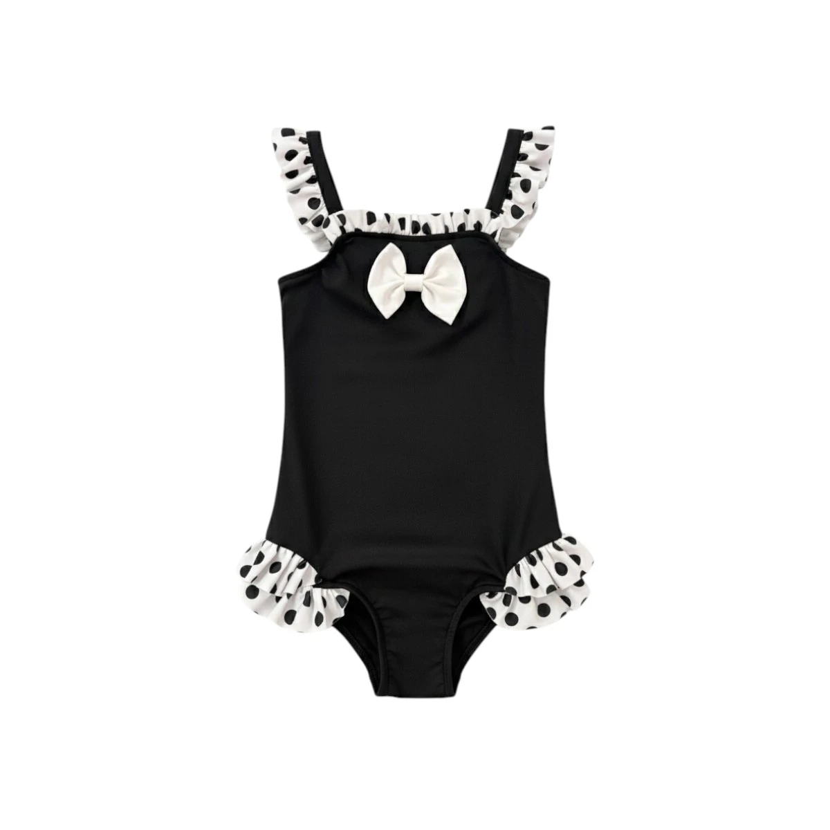 LYRAX 26105 3-7Y BEYAZ FİYONKLU MAYO
