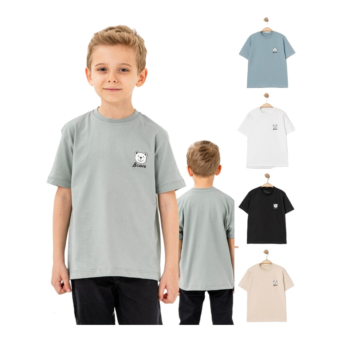 MASKOT 1137 3-6Y O YAKA DÜZ TİŞÖRT