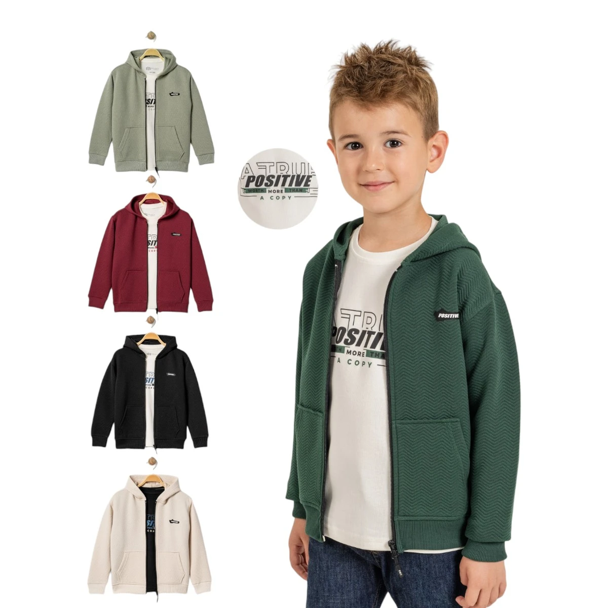 MASKOT 2280 7-10Y KAPŞONLU İKİLİ KAPİTON HIRKA