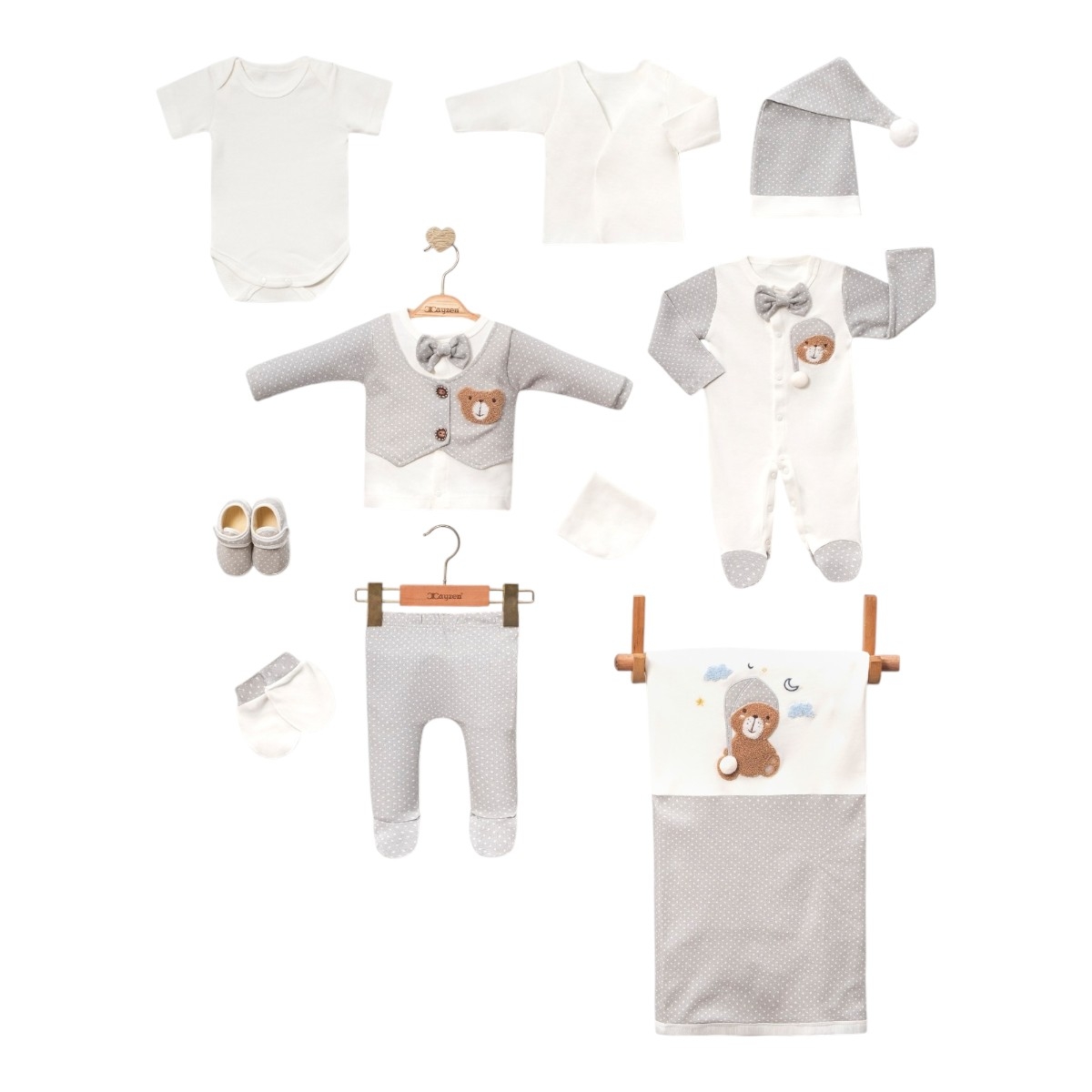 MİNİ CAYZEN 3010 0-3AY YUKUCU AYICIK 10 LU SET