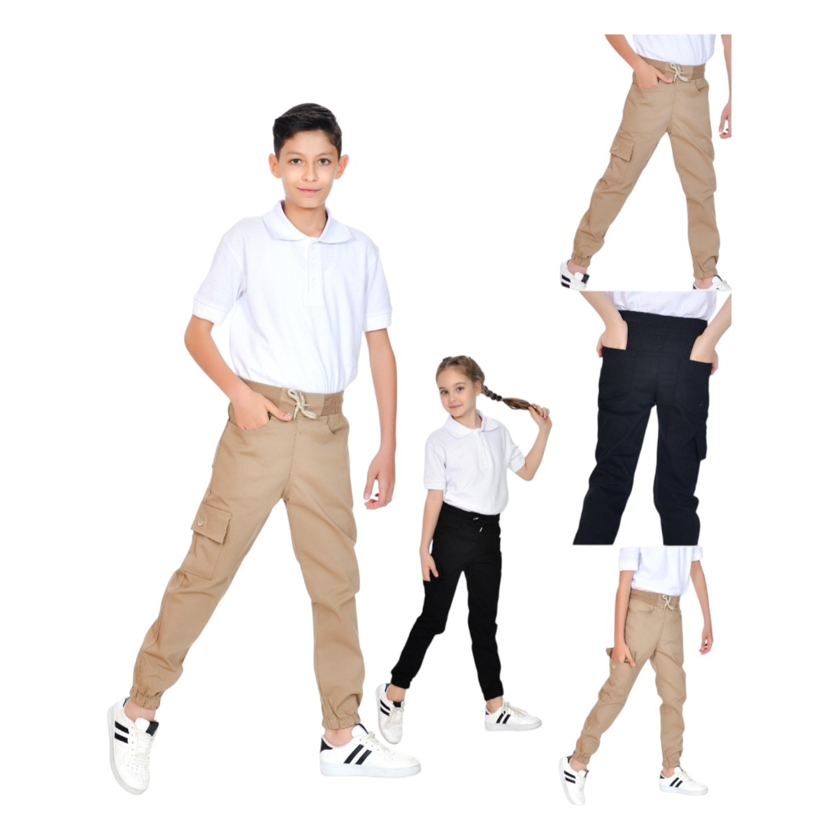 MY YOYO 6375 11-16Y KARGO LASTİK PAÇA PANTOLON