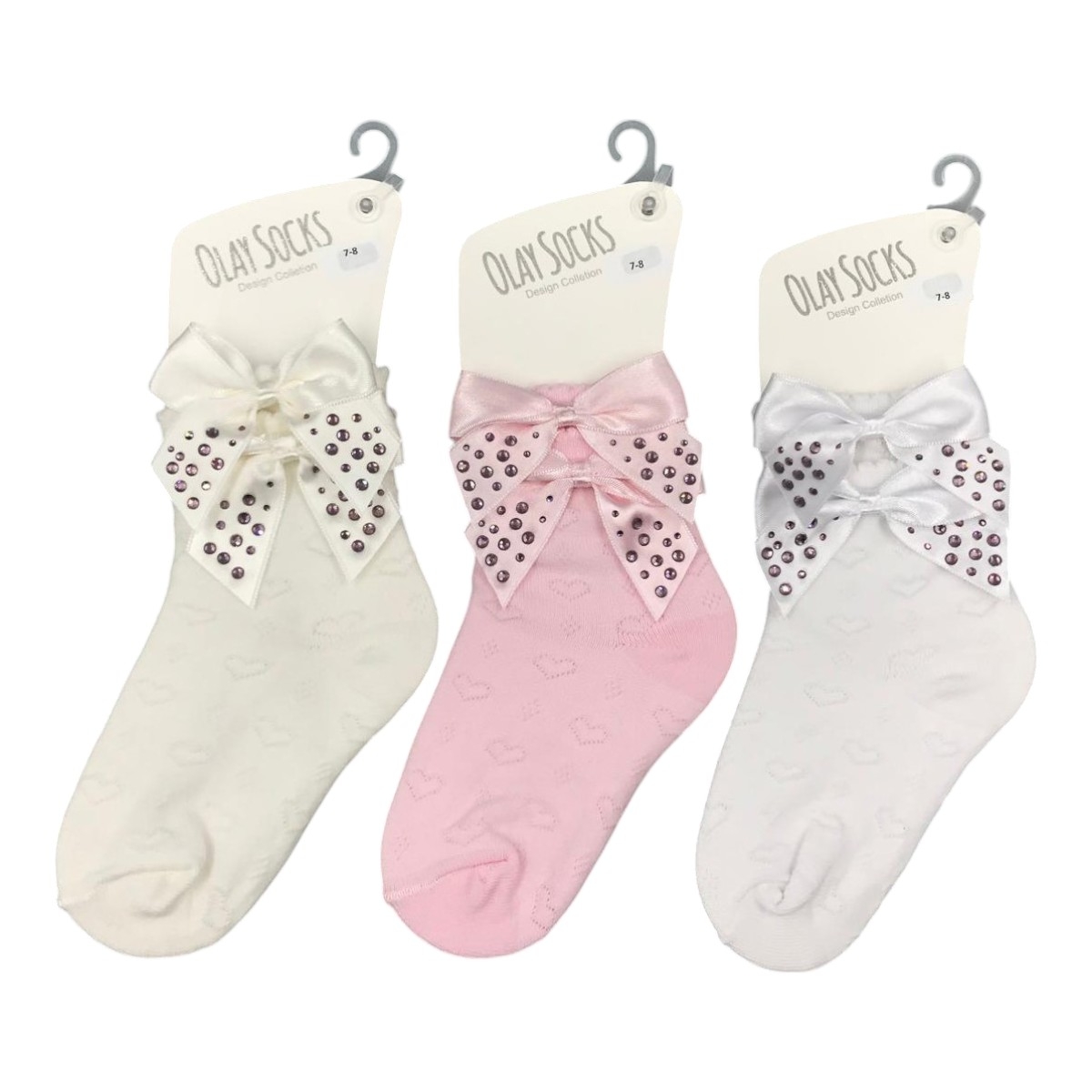 OLAY 0488-3 5-6Y KÜÇÜK FİYONK DANTEL KIZ ÇORAP