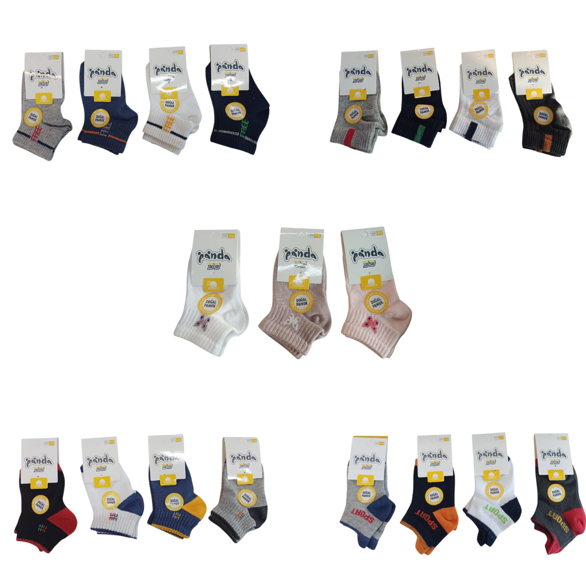 PANDA 002 5-6Y ÇOCUK YIKAMALI PATİK