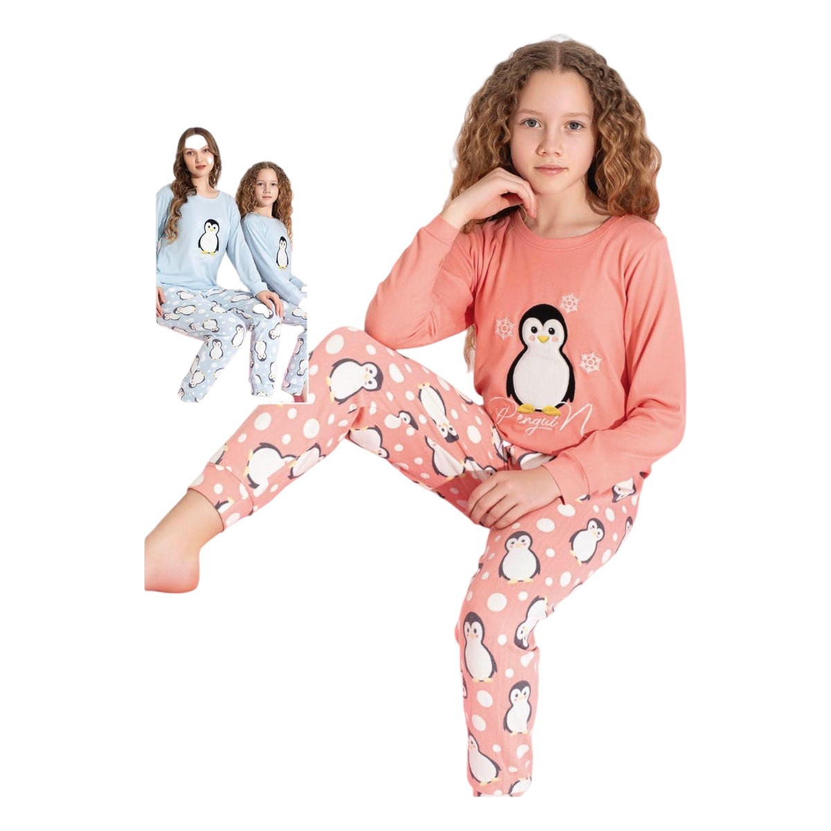 TARIK 3108 5-9Y PENGUEN NAKIŞLI TERMAL TAKIM