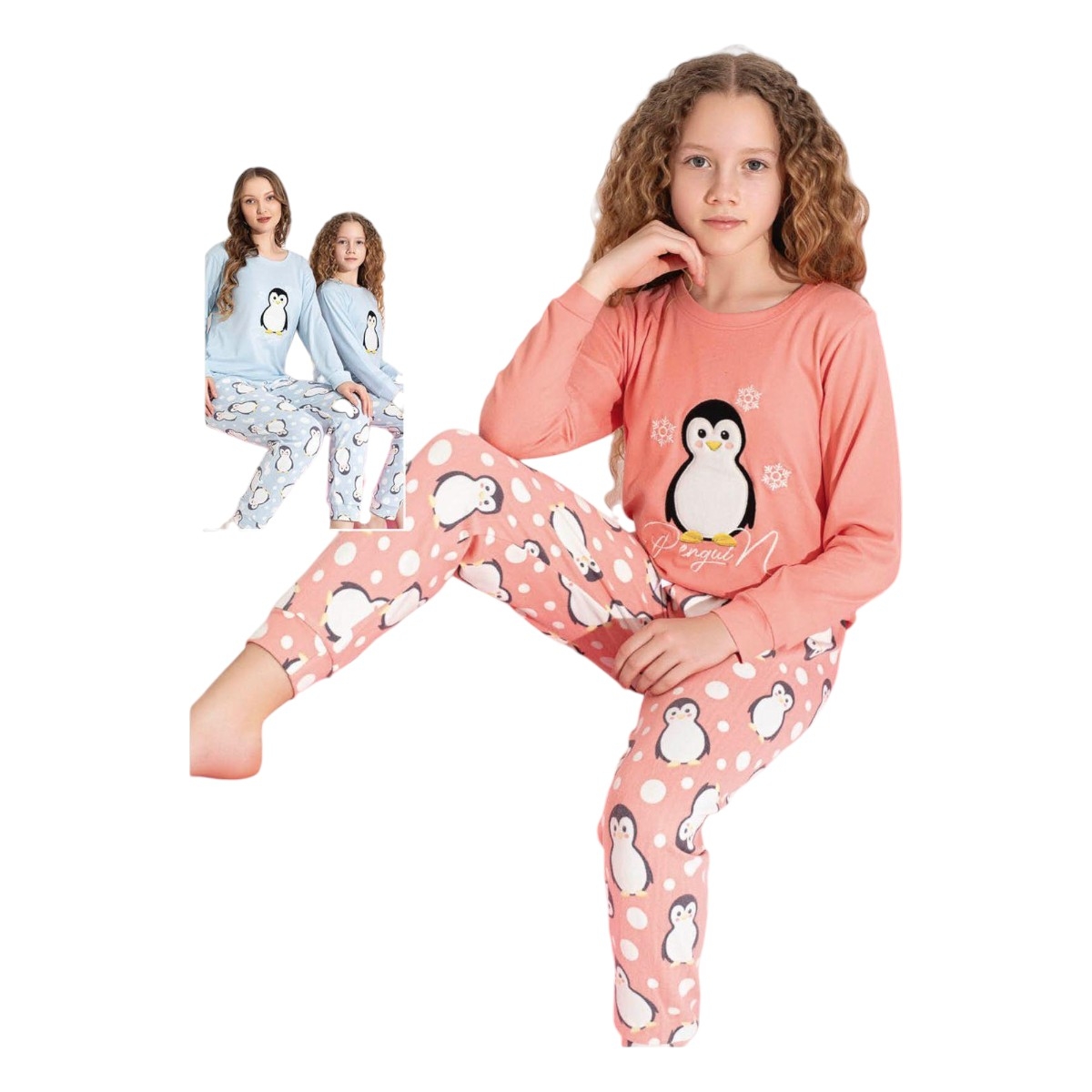 TARIK 3109 10-15Y PENGUEN NAKIŞLI TERMAL TAKIM