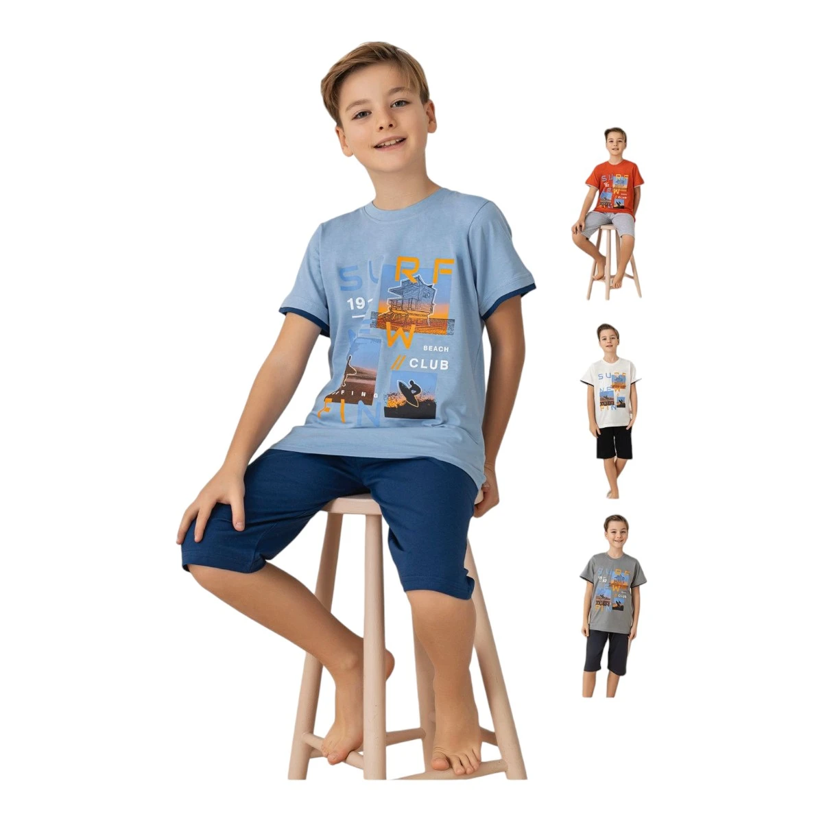 TARIK 4255 6-11Y SURF NEW KISA KOL TAKIM