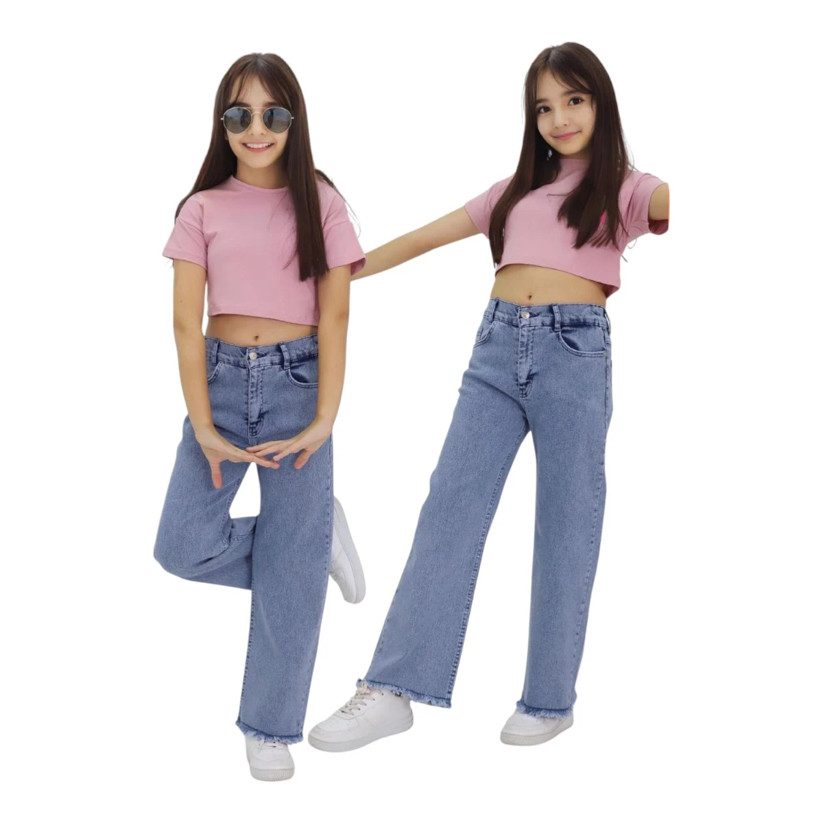 TATİ 1146-1 6-10Y BUZ MAVİ KOT PANTOLON