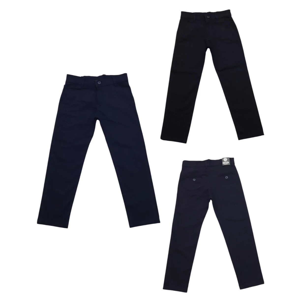 TATİ 1245-2 10-13Y LİKRALI FLATOLU OKUL ERKEK PANTOLON