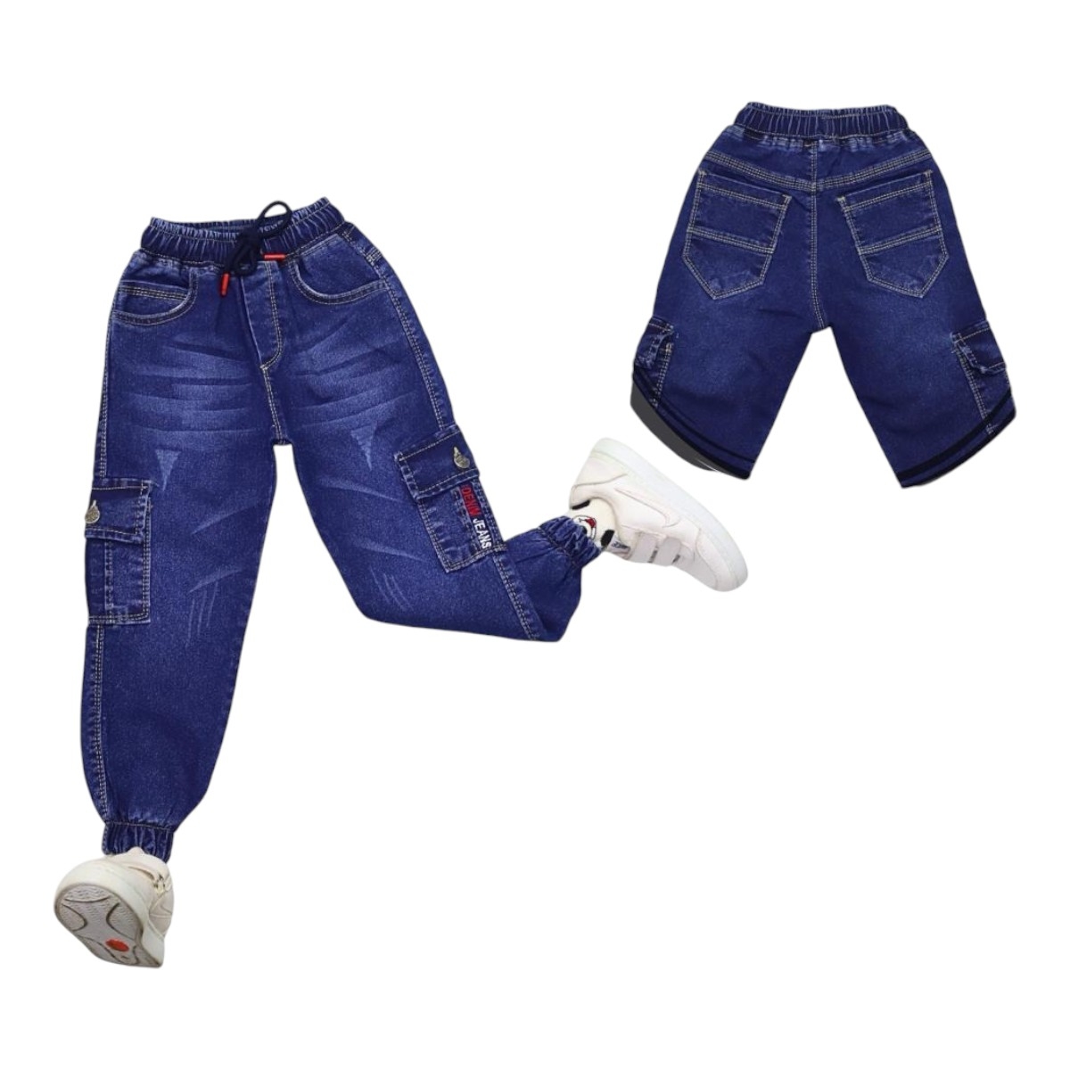 TATİ 1579-1 1-4Y LASTİKLİ KOMANDO CEP PANTOLON