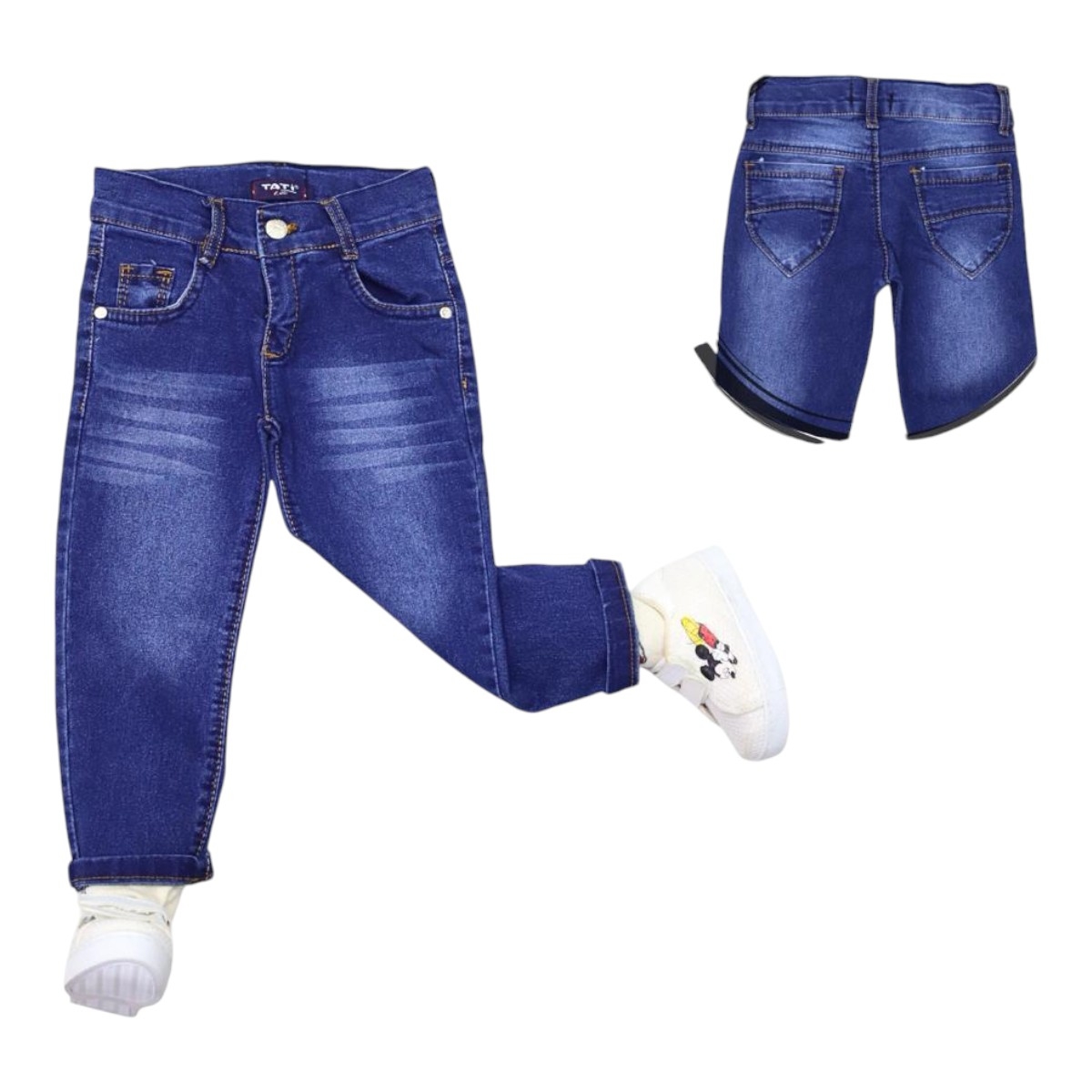 TATİ 3218-3 8-12Y LİKRALI KIZ KOT PANTOLON