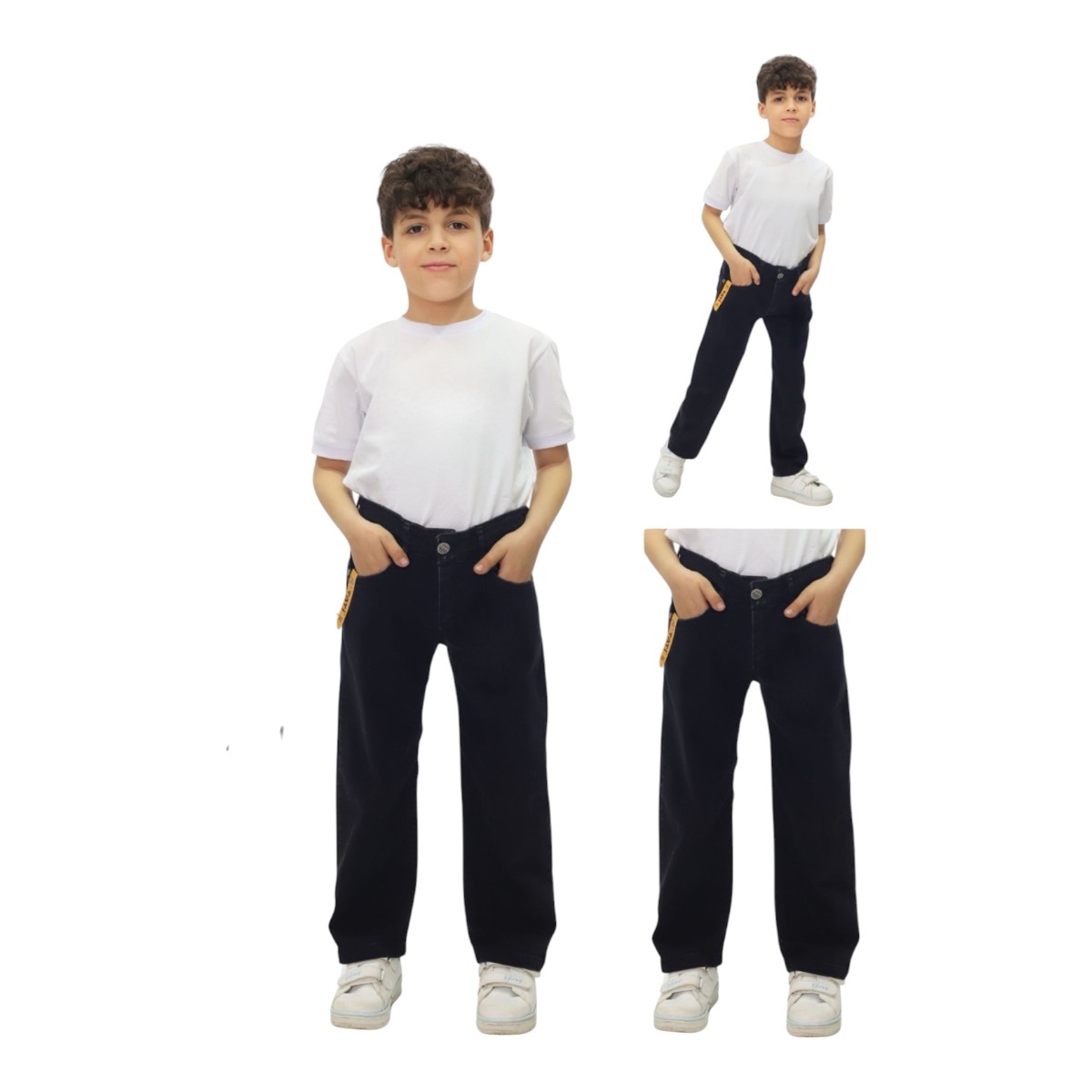 TATİ 6012-2 11-15Y BAGGY LİKRALI BLACK KOT PANTOLON