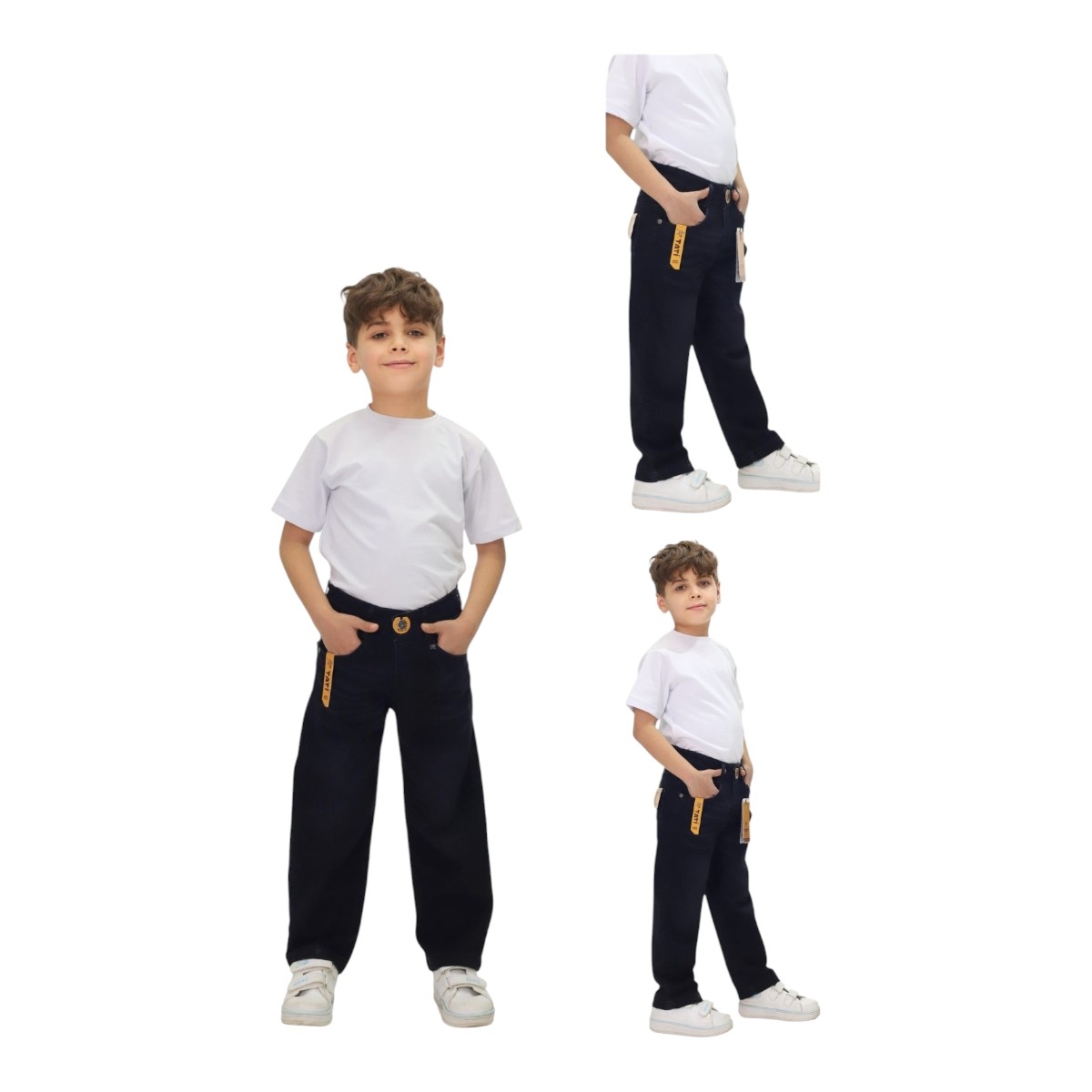 TATİ 6018-1 6-10Y BAGGY ERKEK BLACK YIPRATMA PANTOLON
