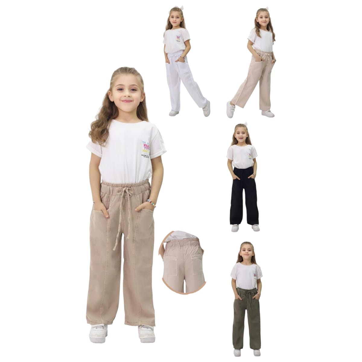 TATİ 6743-1 6-10Y KIZ RENKLİ PANTOLON