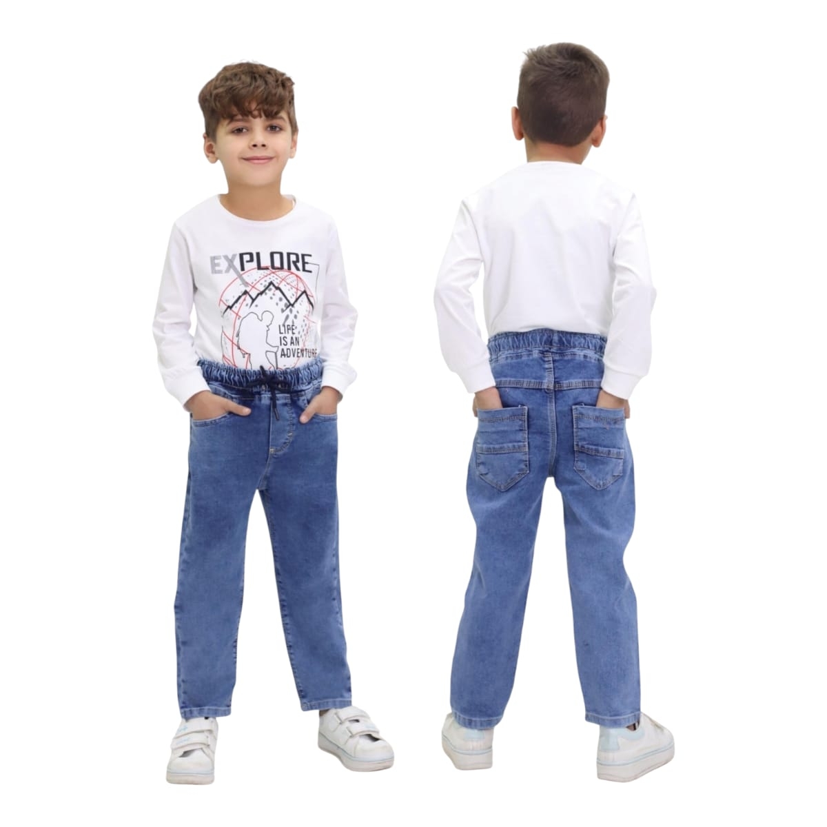 TATİ 6950-3 9-12Y LİKRALI HAVLU YIK. LASTİK PANTOLON