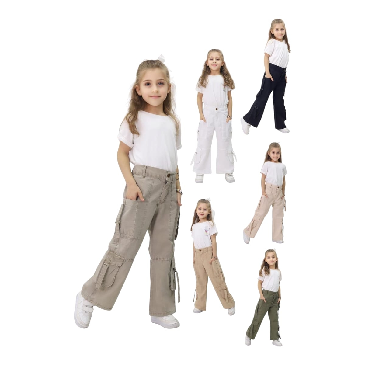 TATİ 8088-1 6-10Y PFT RENKLİ KIZ PANTOLON