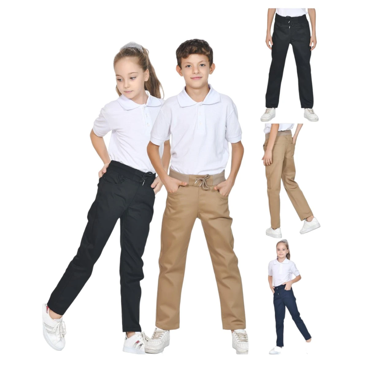 TENEFFÜS 1055 11-16Y DÜZ PAÇA PANTOLON