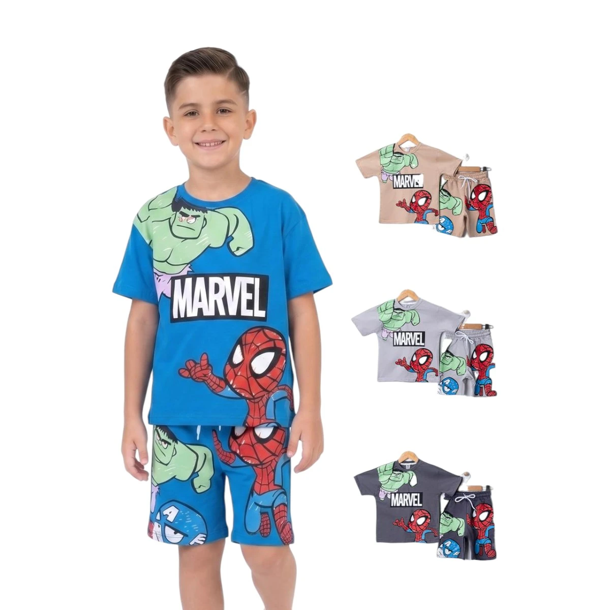 VOİ 57167 3-10Y MARVEL KARAKTER BASKI TAKIM