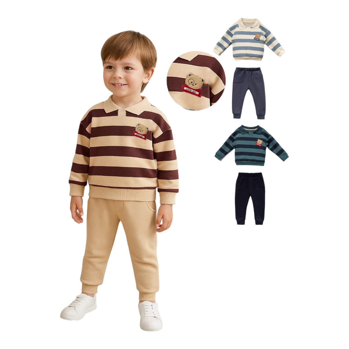 VOVIDO 3068 6-24AY LITTLE AYI NAKIŞLI TAKIM