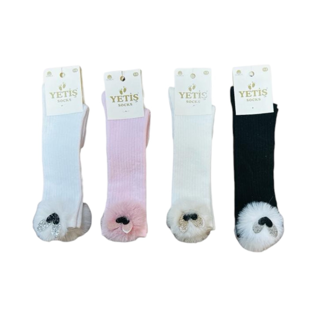 YETİŞ 47-6 11-12Y KALP PULLU DİZALTI KIZ ÇORAP