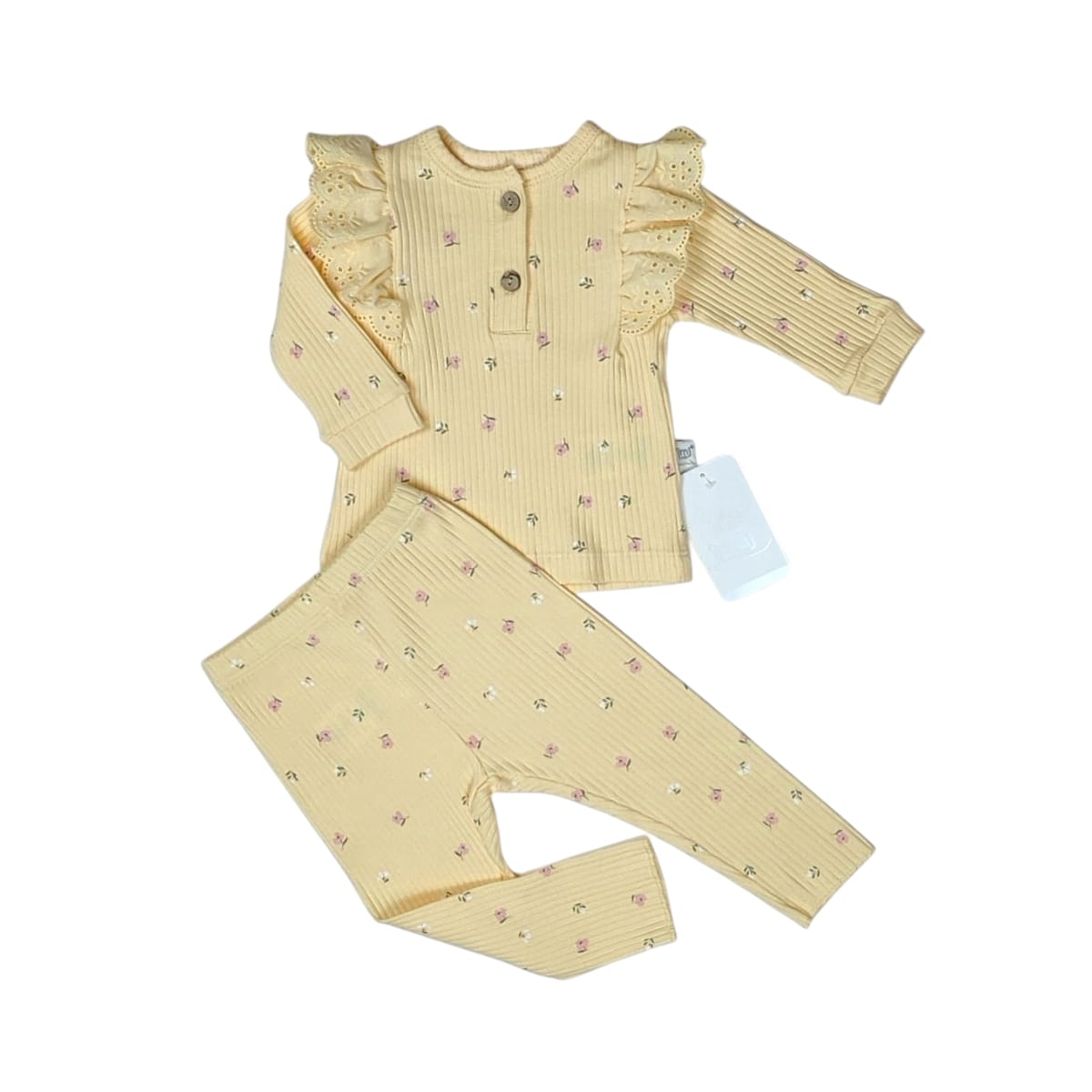 MİNİK ÇİÇEKLER 3M/62CM KIZ 2 Lİ PİJAMA TAKIM