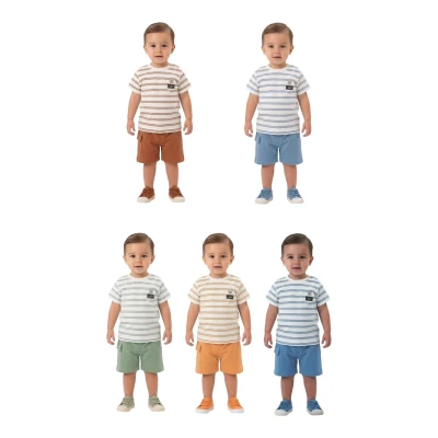 CLUP POLO 1155 9-24AY ÇİZGİLİ TAKIM