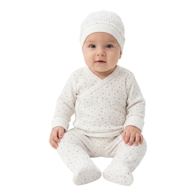 Çubuklu Raporlu Çıtçıtlı Pijama