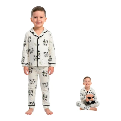 DOLAŞ 104 3-6Y PANDA BASKI PİJAMA TAKIM