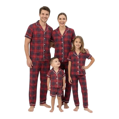 DOLAŞ 6130 S-XXL EKOSE YAZLIK PİAJAMA TAKIM