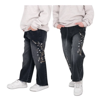 FLAMINGO 2813 11-15Y YAN NAKIŞLI BORU PAÇA PANTOLON