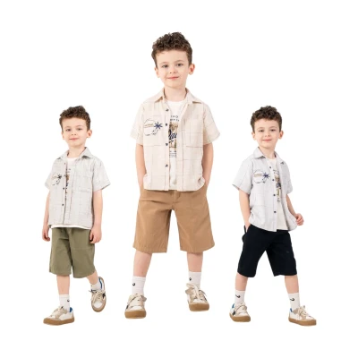 LESSOTTO 26555 2-5Y PALMİYE BASKI TAKIM