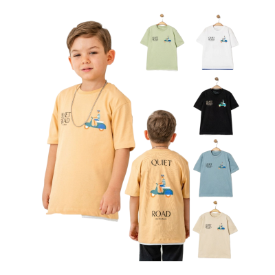 MASKOT 1109 3-6Y YAKA BASKILI TİŞÖRT