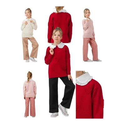 MELİNDA 323 5-8Y KALP TRİKOLU 3 LÜ TAKIM