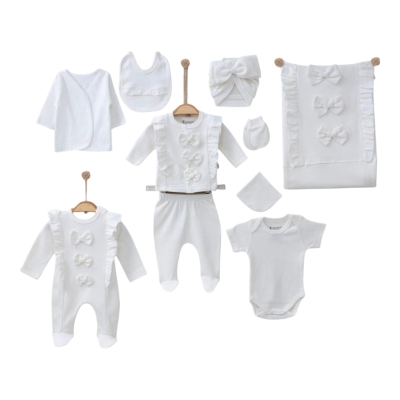 MİNİ CAYZEN 3005 0-3AY NATUREL FİYONKLU 10LU SET