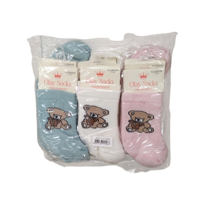 OLAY 0056-3 2-4Y YUMOŞ KIZ ÇORAP