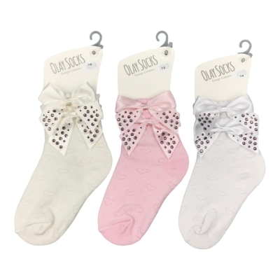 OLAY 0488-3 5-6Y KÜÇÜK FİYONK DANTEL KIZ ÇORAP