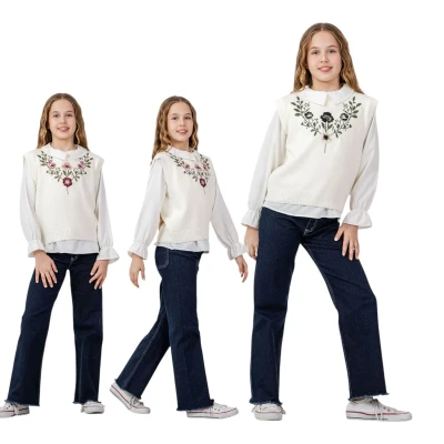 ÖZBEBE 7407 6-10Y NAKIŞLI TRİKO TAKIM