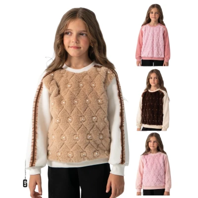 PANÇİKO 7914 5-8Y ÖN BEDEN PELUŞLU SWEAT