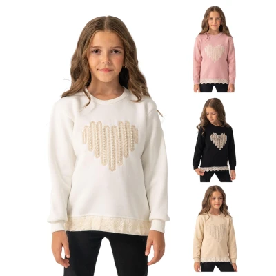 PANÇİKO 7932 5-8Y KALO HASIR NAKIŞLI SWEAT